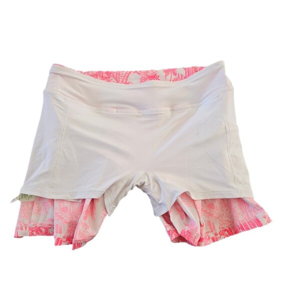 Lilly Pulitzer Luxletic Malaga Skort Toile UPF 50+ Pink White 6 - Picture 5 of 11